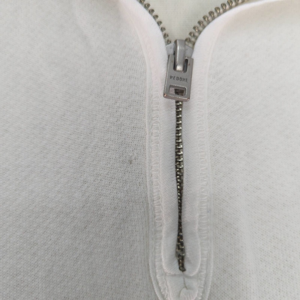 Re/Done Levis 70s Half Zip Off White Sweater - image 6